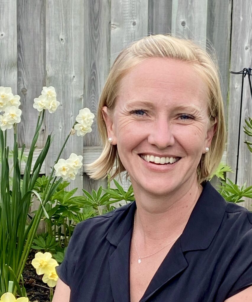 Meaghan Middleton, Chair of the GHS Board of Directors, smiling outdoors